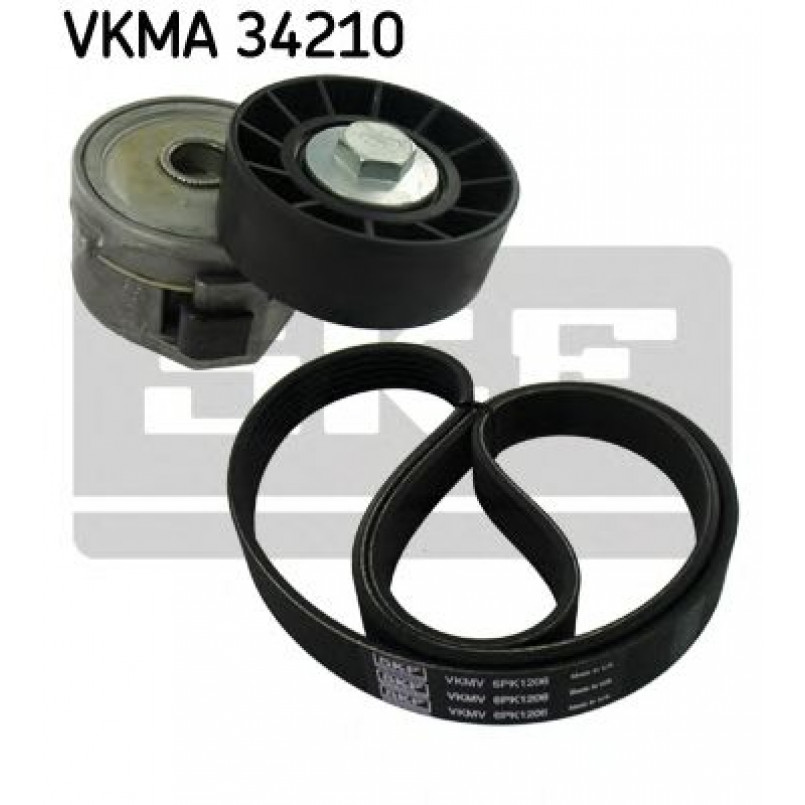 VKMA 34210 SKF Комплект доріжкового ремня (ролик, ремінь)